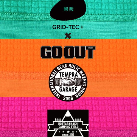 <B.V.D>別注 瞬暖GRID-TEC+ Crew-neck Thumbhole【3colors】