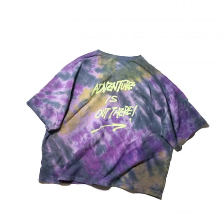 <NATAL DESIGN>DYE × NATAL DESIGN　HEMP WIDE TEE 4 AIOT! DYE ver. OLD PURPLE