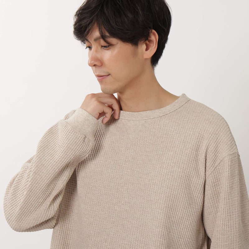 NANGA | ナンガ> ECO HYBRID WAFFLE L/S TEE / エコハイブ...