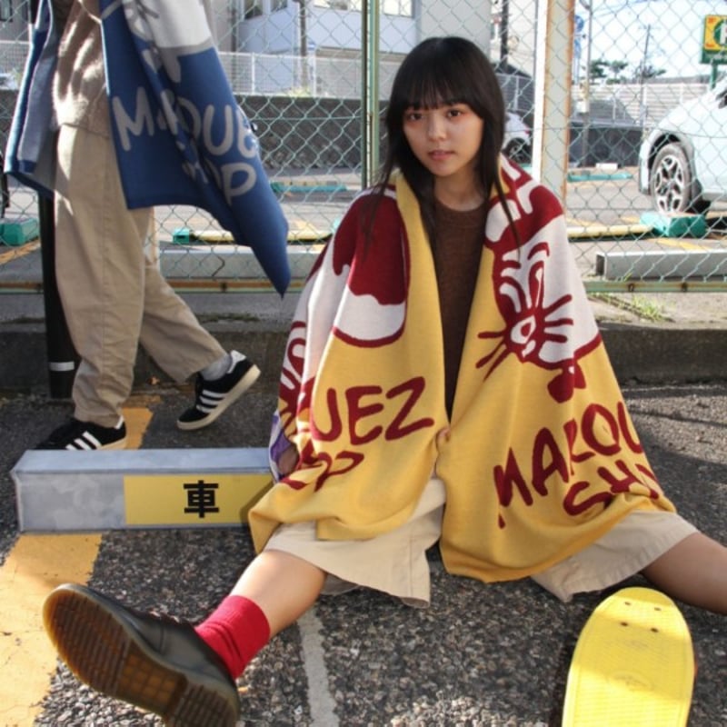 ジェリーマルケス　ビックストール　MARQUEZ toiro knitwear × MARQUEZ SHOP / MARQUEZ Big-Stole｜ウール100