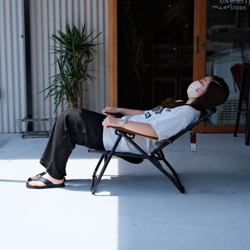 AS2OV> RECLINING LOW ROVER CHAIR【BLACK】 | UNWA...