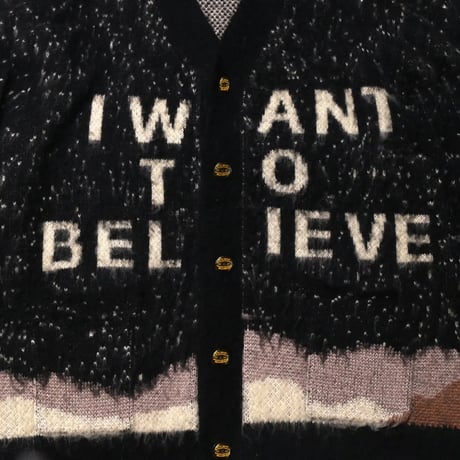 <NATAL DESIGN>I WANT TO BELIEVE KNIT CARDIGAN【2colors】