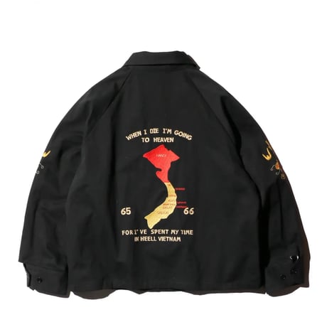 <THRIFTY LOOK > SOUVENIR VIET-NAM 1965 JACKET -VELOUR-