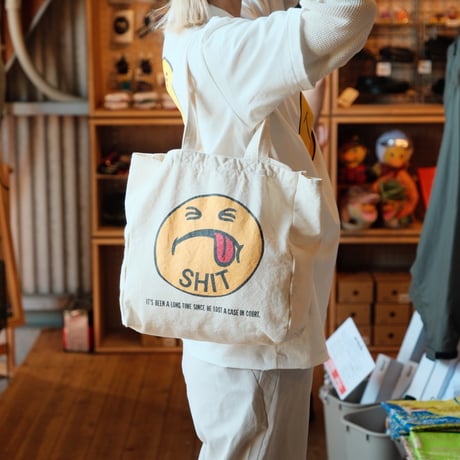 <HANDTEX>HANDTEX×SMILE TOTE BAG
