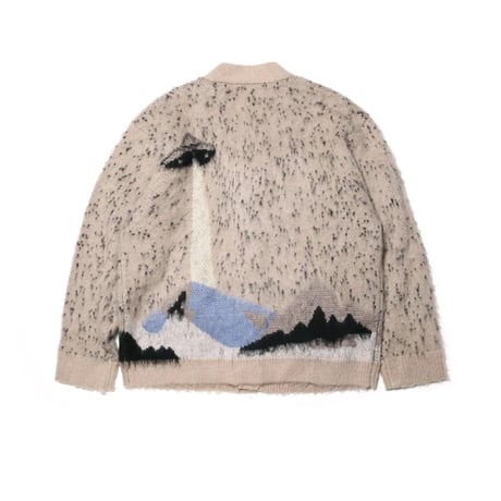 <NATAL DESIGN>I WANT TO BELIEVE KNIT CARDIGAN【2colors】
