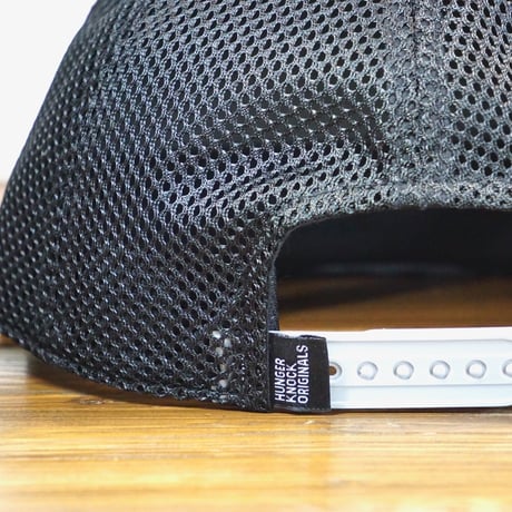 <HUNGERKNOCK ORIGINALS | ハンガーノックオリジナルス> TRAIL FIGHTER CAP BKACK/TRIBALCOMO