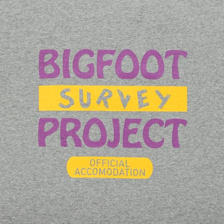 <TACOMA FUJI RECORDS>BIGFOOT SURVEY PROJECT OFFICIAL ACCOMODATION Tee designed by Jerry UKAI