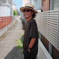 <UNWASTED>Merino wool Tshirt【Dark Brown】