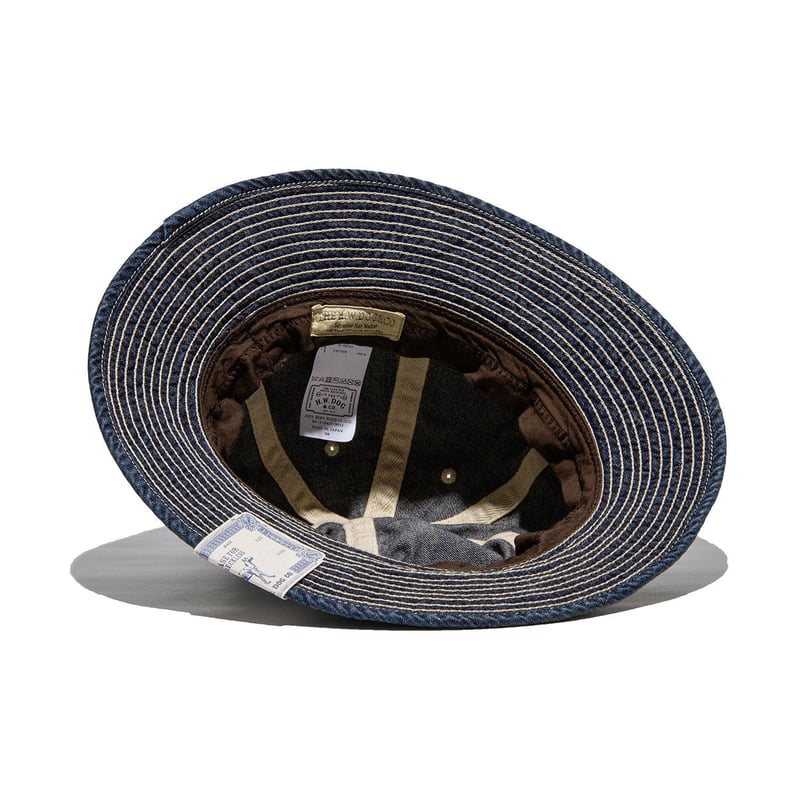 THE H.W.DOG&CO DENIM FATIGUE HAT デニムハット THE H.W. DOG & CO. / VINTAGE DENIM FATIGUE HAT (INDIGO) - CANVAS