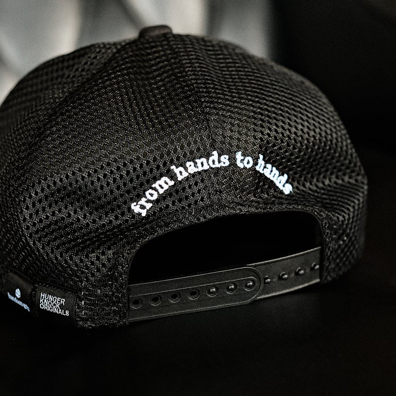 HUNGER KNOCK ORIGINALS メッシュキャップ チェック柄 HUNGERKNOCK