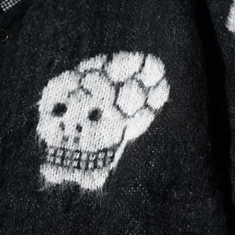 <THRIFTY LOOK>RAGLAN SLEEVE SOUVENIR CARDIGAN
