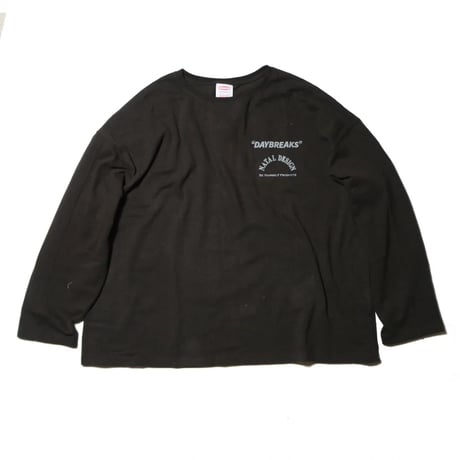 <NATAL DESIGN>HEMP LONG SLEEVE TEE WIDE PRINTED DAYBREAKS 2【2colors】