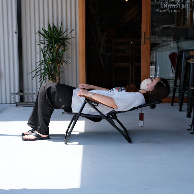AS2OV> RECLINING LOW ROVER CHAIR【BLACK】 | UNWA...