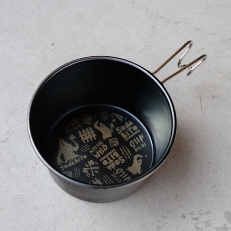 < SomAbito>SOMABLACKシェラカップMONOGRAM【深型600ml】※店頭販売のみ