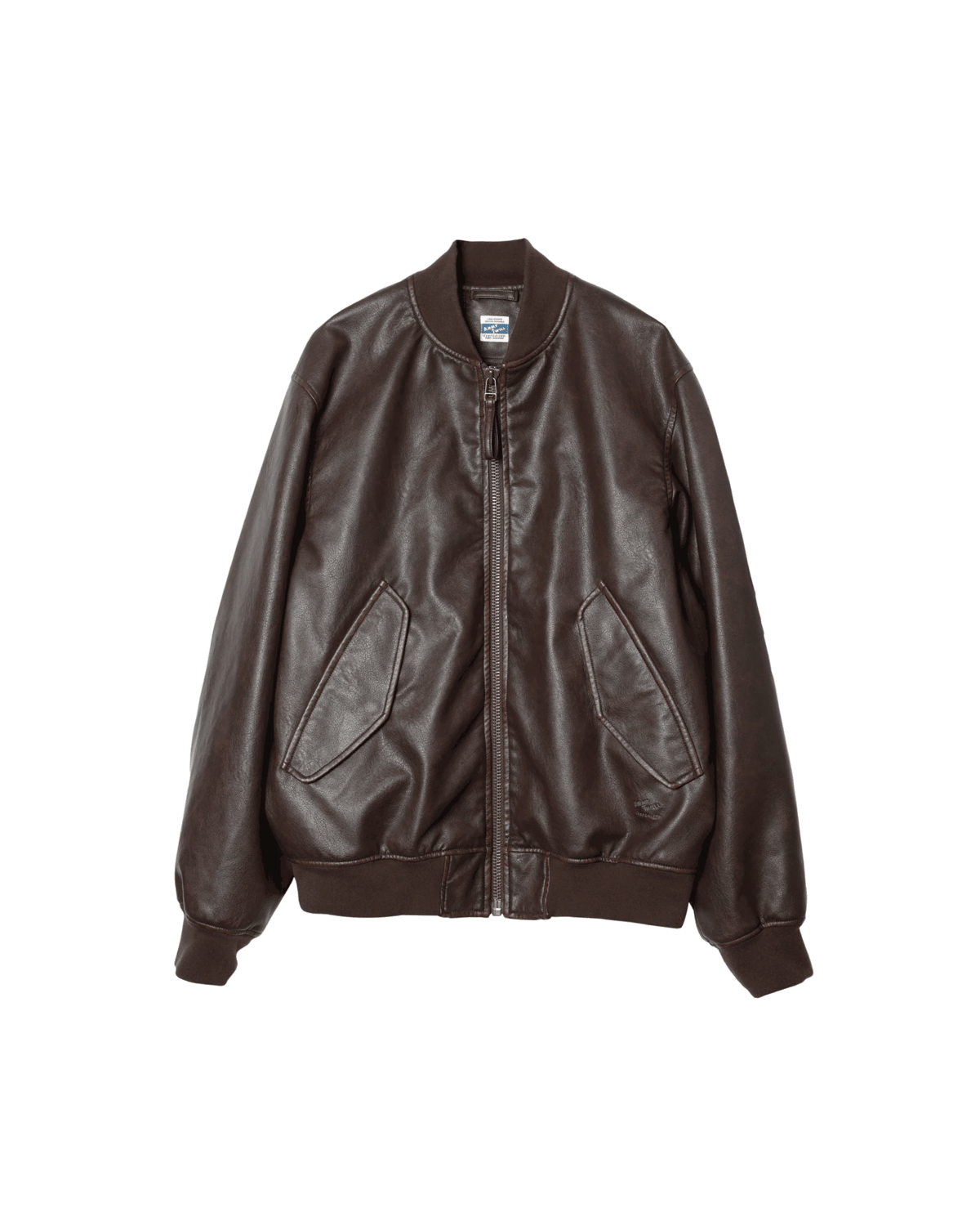 ARMY TWILL>Vegan Leather Blouson【2colors】 | UN