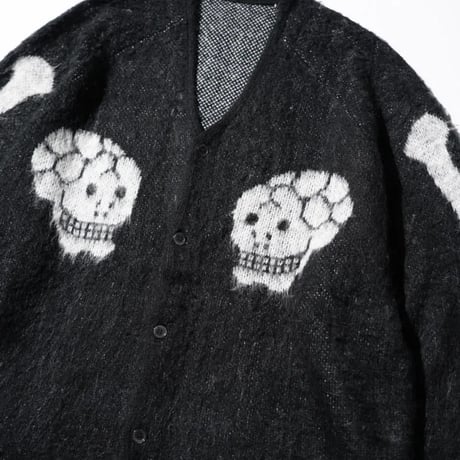 <THRIFTY LOOK>RAGLAN SLEEVE SOUVENIR CARDIGAN