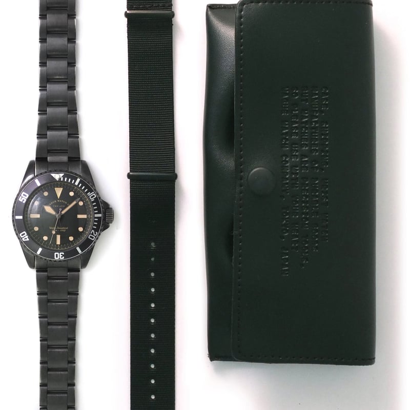 中古 ヴァーグウォッチ コー ブラックサブ クォーツ ケース付き 腕時計 VAGUE WATCH CO. - BLKSUB - ブラックサブ ”クオーツ式