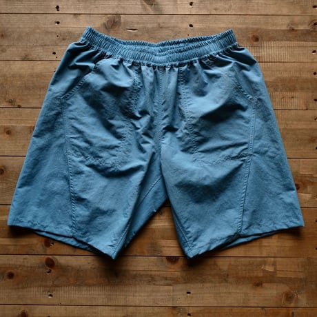<UNWASTED> Play Ground Shorts 【Sax Blue】