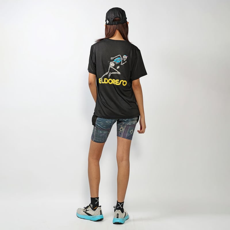 【新品】ELDORESO Boneman Tee(Black) Mサイズ エルドレッソ メンズ レディス 陸上/ランニング 半袖Tシャツ Boneman