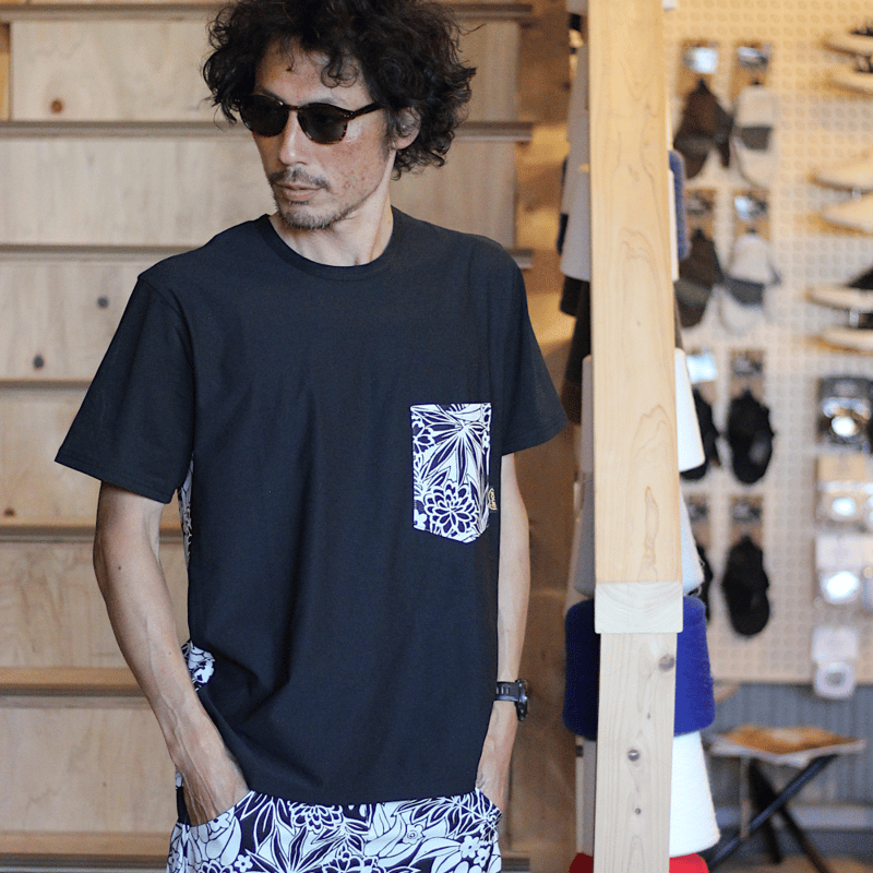 ranor | ラナー> LEAF PATTERN MIDDLE SHORTS | UNW