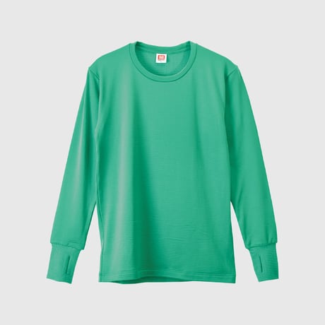 <B.V.D>別注 瞬暖GRID-TEC+ Crew-neck Thumbhole【3colors】