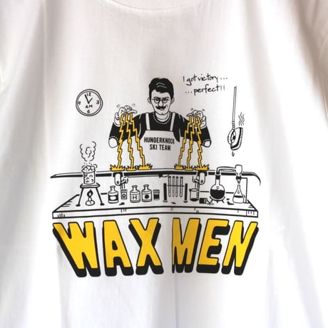 <HUNGERKNOCK ORIGINALS | ハンガーノックオリジナルス> WAXMEN Tee / White