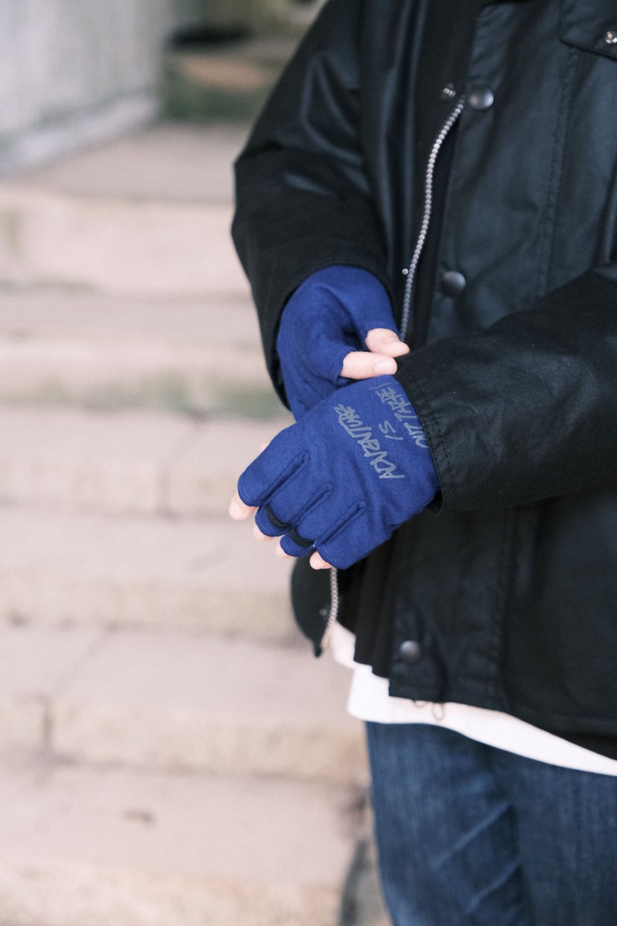 Hobo1J Ver.AIOT ネイタルデザイン 手袋　ブルー 11.18(sat)12:00～ Hobo1J ver.AIOT販売開始 | UNWASTED