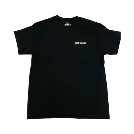 <LAKE KILLER> HAPPY FISHERMAN TEE(TYPE-3)(BLACK）