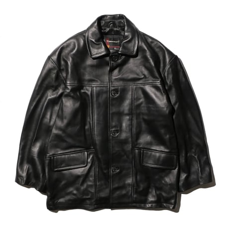 <TOWNCRAFT >LEATHER CAR COAT