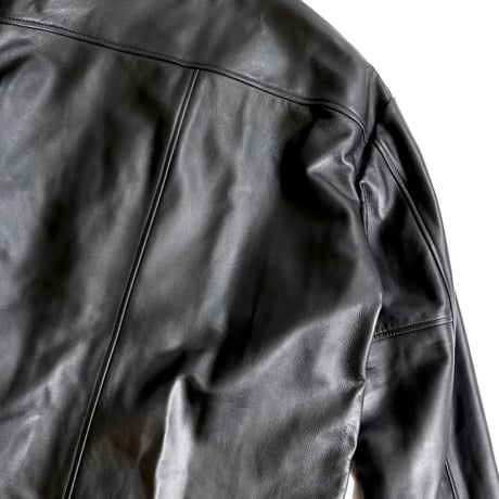 <TOWNCRAFT >LEATHER CAR COAT