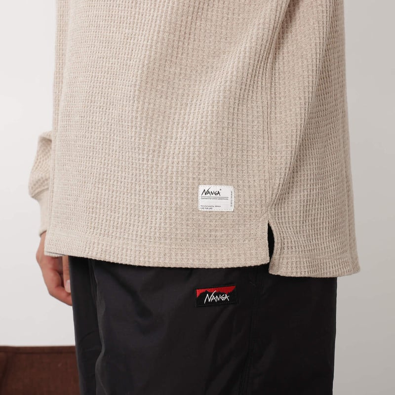 NANGA | ナンガ> ECO HYBRID WAFFLE L/S TEE / エコハイブ...