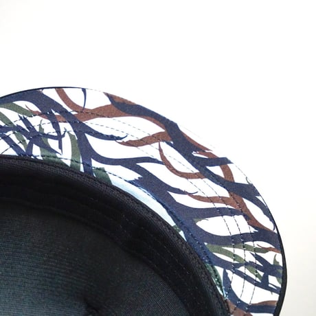<HUNGERKNOCK ORIGINALS | ハンガーノックオリジナルス> TRAIL FIGHTER CAP BKACK/TRIBALCOMO