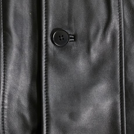 <TOWNCRAFT >LEATHER CAR COAT