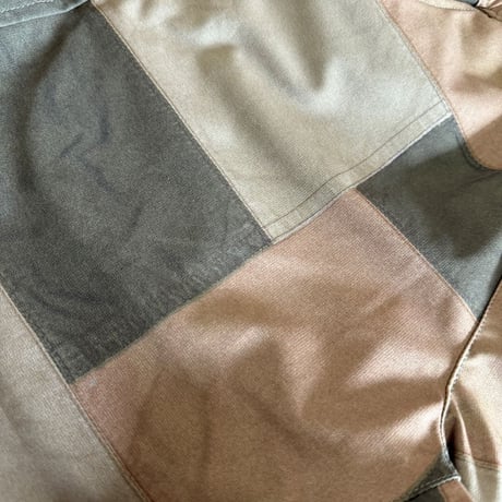 <ranor | ラナー>  PATCHWORK MIDDLE SHORTS