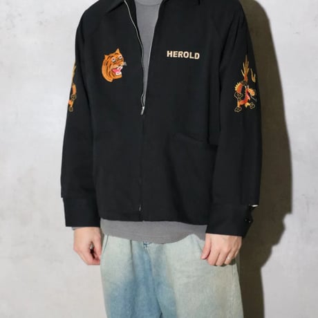 <THRIFTY LOOK > SOUVENIR VIET-NAM 1965 JACKET -VELOUR-
