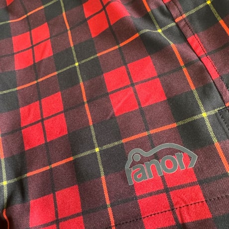 <ranor | ラナー>  TARTAN CHECK MIDDLE SHORTS  RED