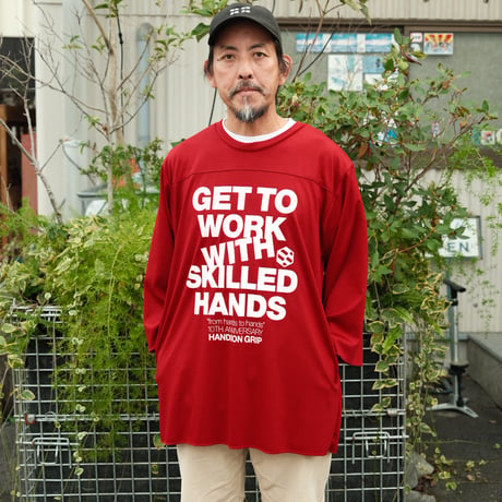 <JOCKRIC RECLAIM×handson grip> handson grip 10TH Football coverall Apron