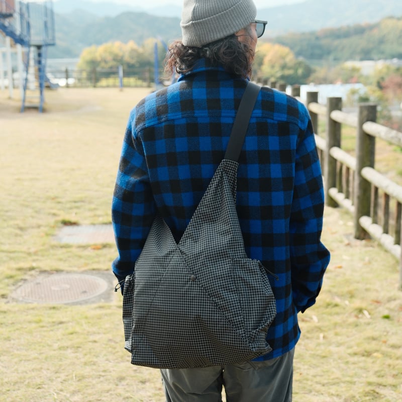ほぼ未使用 never wasted NW+U2 BIG GRID black NEVER WASTED >NW+U2 GRID BIG | UNWASTED | アンウ