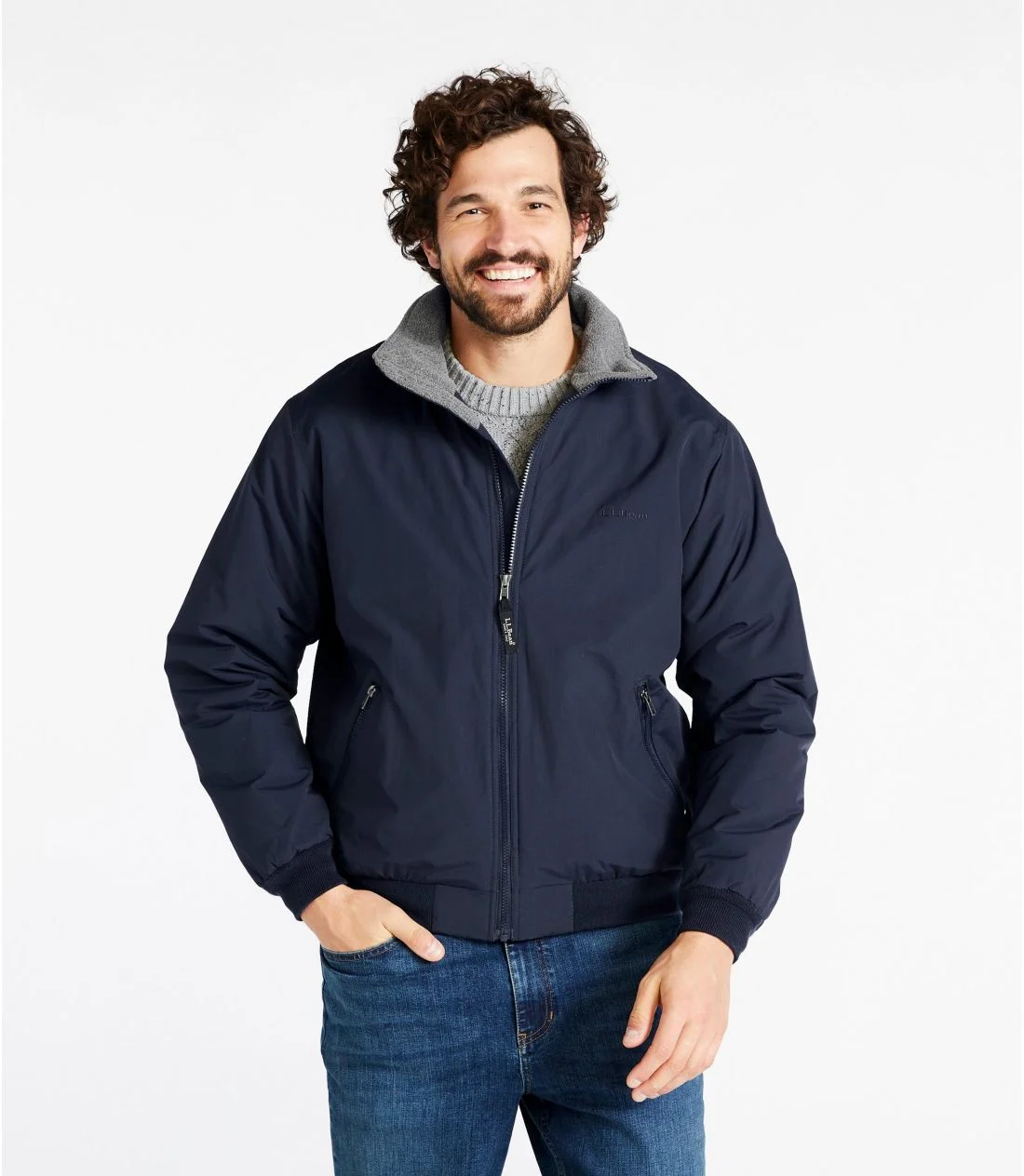 L.L.Bean>Warm-Up Jacket, Fleece-Lined【3colors】