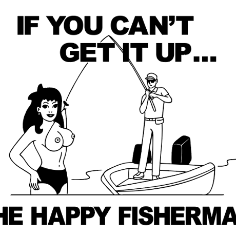<LAKE KILLER> HAPPY FISHERMAN TYPE-2(BLACK)