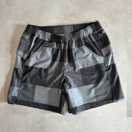 <ranor | ラナー>  PATCHWORK MIDDLE SHORTS