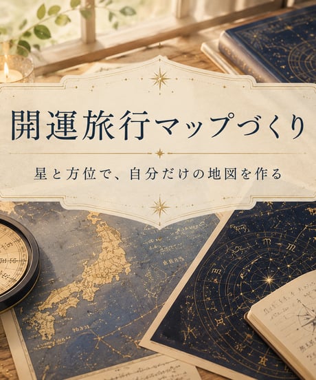 【マンツーマン版／出雲大社 開運旅記念】わたしの開運旅行マップづくり 〜星と方位で見つける、運が動く旅先〜
