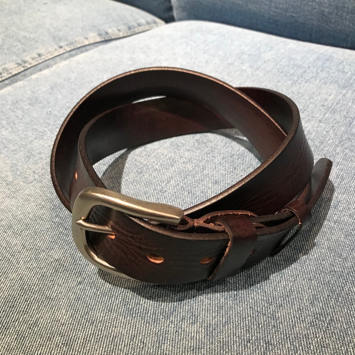 レザーベルト シワ加工 本革 32mm(全2カラー) | REMIX LINE レザーベルト シワ加工 本革 32mm(全2カラー) | REMIX LINE