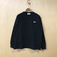 LiSS US cotton embroidery cut&sewn(black)