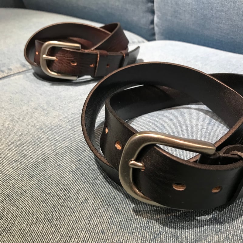 レザーベルト シワ加工 本革 32mm(全2カラー) | REMIX LINE レザーベルト シワ加工 本革 32mm(全2カラー) | REMIX LINE