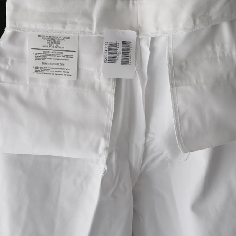 DEAD STOCK U.S. Hospital Duty White Trousers |
