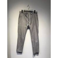 LiSS chambray stretch slacks PANTS(gray)