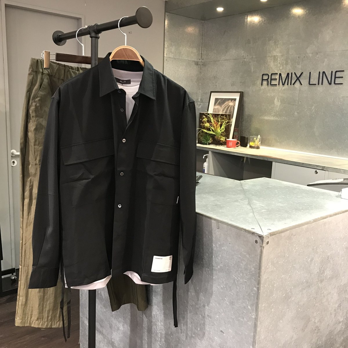 ADAMPATEK ドレープシャツジャケット | REMIX LINE