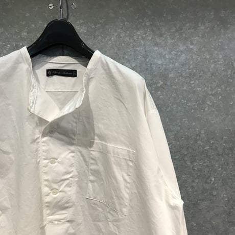 AUD コットンツイルダンプ エアタンブラー バンドカラー コックシャツ(全2カラー)
