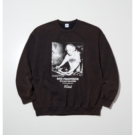[RADIALL] E=MC2 - CREW NECK SWEATSHIRT L/S( F.black )